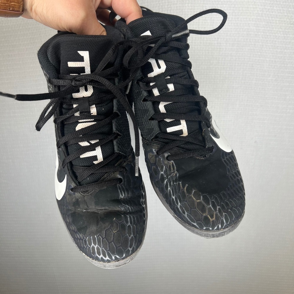 Nike Zoom Force Trout 5 Mens Baseball Cleats Black White AH3372-010 Size 7.5 - Picture 2 of 7